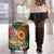 Manuʻa Islands Luggage Cover Polynesian Art Tattoo Style and Tropical Plants