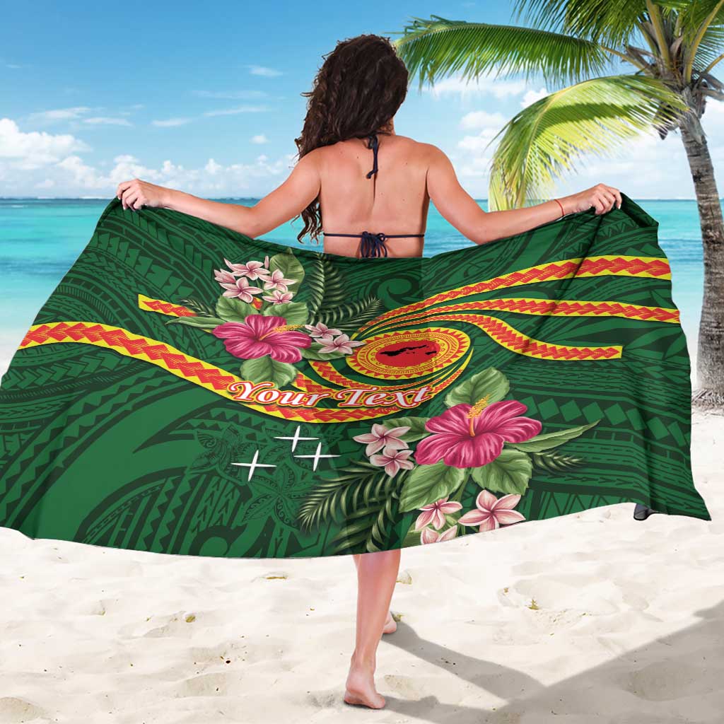 Manuʻa Islands Sarong Polynesian Art Tattoo Style and Tropical Plants