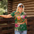 Manuʻa Islands Women Polo Shirt Polynesian Art Tattoo Style and Tropical Plants