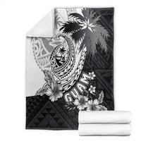 Hafa Adai Guam Blanket Polynesian Palm Tree Tattoo Hibiscus and Plumeria Art LT03 - Polynesian Pride