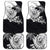 Hafa Adai Guam Car Mats Polynesian Palm Tree Tattoo Hibiscus and Plumeria Art
