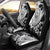 Hafa Adai Guam Car Seat Cover Polynesian Palm Tree Tattoo Hibiscus and Plumeria Art