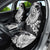 Hafa Adai Guam Car Seat Cover Polynesian Palm Tree Tattoo Hibiscus and Plumeria Art
