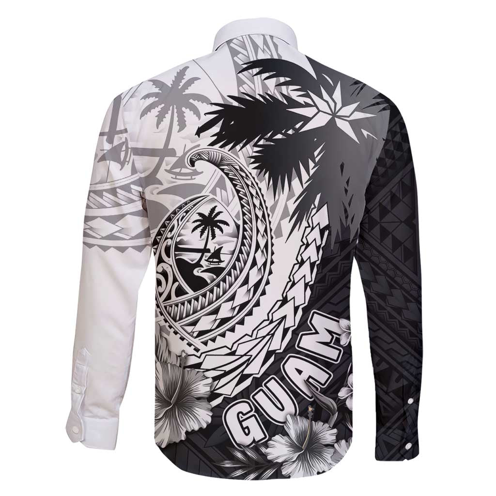 Hafa Adai Guam Family Matching Short Sleeve Bodycon Dress and Hawaiian Shirt Polynesian Palm Tree Tattoo Hibiscus and Plumeria Art LT03 - Polynesian Pride