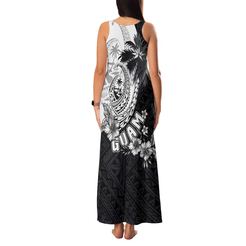 Hafa Adai Guam Family Matching Tank Maxi Dress and Hawaiian Shirt Polynesian Palm Tree Tattoo Hibiscus and Plumeria Art LT03 - Polynesian Pride