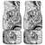 Guam-Land of the Chamorro Car Mats Polynesian Tattoo Style Hibiscus and Plumeria Art