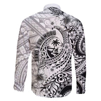 Guam-Land of the Chamorro Family Matching Puletasi and Hawaiian Shirt Polynesian Tattoo Style Hibiscus and Plumeria Art