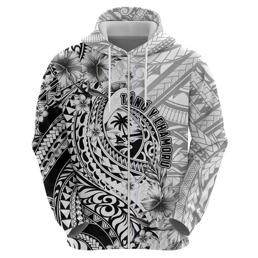 Guam-Land of the Chamorro Hoodie Polynesian Tattoo Style Hibiscus and Plumeria Art LT03 - Polynesian Pride