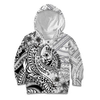 Guam-Land of the Chamorro Kid Hoodie Polynesian Tattoo Style Hibiscus and Plumeria Art