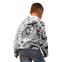 Guam-Land of the Chamorro Kid Hoodie Polynesian Tattoo Style Hibiscus and Plumeria Art