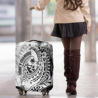 Guam-Land of the Chamorro Luggage Cover Polynesian Tattoo Style Hibiscus and Plumeria Art