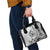 Guam-Land of the Chamorro Shoulder Handbag Polynesian Tattoo Style Hibiscus and Plumeria Art