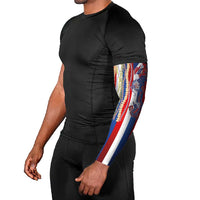 Hawaiian Sea Animals Arm Sleeves with Lei and Flag Style