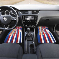 Hawaiian Sea Animals Car Mats with Lei and Flag Style
