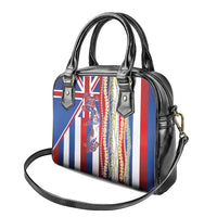 Hawaiian Sea Animals Shoulder Handbag with Lei and Flag Style