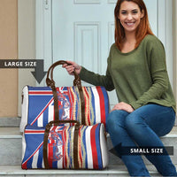 Hawaiian Sea Animals Travel Bag with Lei and Flag Style