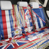 Hawaiian Polynesian Tribal Turtles Back Car Seat Cover with Lei and Flag Style