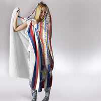 Hawaiian Polynesian Tribal Turtles Hooded Blanket with Lei and Flag Style LT03 - Polynesian Pride