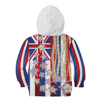 Hawaiian Polynesian Tribal Turtles Kid Hoodie with Lei and Flag Style