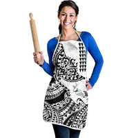 Hawaiian Tribal Manta Ray Apron Kakau Tattoo and Polynesian Art Motif Pattern