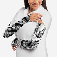 Hawaiian Tribal Manta Ray Arm Sleeves Kakau Tattoo and Polynesian Art Motif Pattern