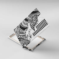 Hawaiian Tribal Manta Ray Canvas Wall Art Kakau Tattoo and Polynesian Art Motif Pattern