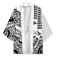 Hawaiian Tribal Manta Ray Kimono Kakau Tattoo and Polynesian Art Motif Pattern
