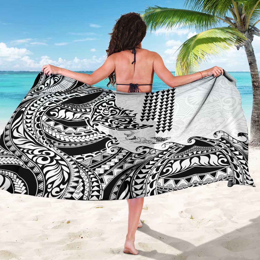 Hawaiian Tribal Manta Ray Sarong Kakau Tattoo and Polynesian Art Motif Pattern