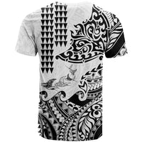 Hawaiian Tribal Manta Ray T Shirt Kakau Tattoo and Polynesian Art Motif Pattern