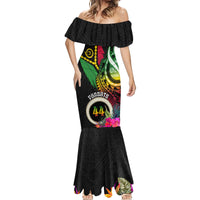 Vanuatu 44th Anniversary Mermaid Dress Boars Tusk Tugeta Yumi Selebretem Indipendens Dei