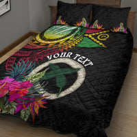 Vanuatu 44th Anniversary Quilt Bed Set Boars Tusk Tugeta Yumi Selebretem Indipendens Dei