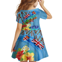 Fiji Day Family Matching Off The Shoulder Long Sleeve Dress and Hawaiian Shirt Tagimoucia Flower and Melanesia Pattern LT03 - Polynesian Pride