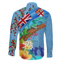 Fiji Day Family Matching Tank Maxi Dress and Hawaiian Shirt Tagimoucia Flower and Melanesia Pattern LT03 - Polynesian Pride