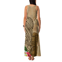 Hawaii Kanaloa Tiki Family Matching Tank Maxi Dress and Hawaiian Shirt Polynesian Tattoo and Tapa Pattern LT03 - Polynesian Pride