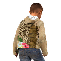 Hawaii Kanaloa Tiki Kid Hoodie Polynesian Tattoo and Tapa Pattern LT03 - Polynesian Pride