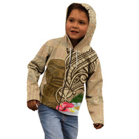 Hawaii Kanaloa Tiki Kid Hoodie Polynesian Tattoo and Tapa Pattern LT03 - Polynesian Pride