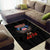 American Samoa Fautasi Area Rug Pago Pago Aeto and Iseula o le Moana of Fagatogo Black Color - Polynesian Pride