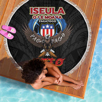 American Samoa Fautasi Beach Blanket Pago Pago Aeto and Iseula o le Moana of Fagatogo Black Color LT03 - Polynesian Pride