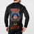 American Samoa Fautasi Button Sweatshirt Pago Pago Aeto and Iseula o le Moana of Fagatogo Black Color - Polynesian Pride
