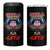 American Samoa Fautasi 4 in 1 Can Cooler Tumbler Pago Pago Aeto and Iseula o le Moana of Fagatogo Black Color - Polynesian Pride