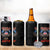 American Samoa Fautasi 4 in 1 Can Cooler Tumbler Pago Pago Aeto and Iseula o le Moana of Fagatogo Black Color - Polynesian Pride
