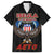 American Samoa Fautasi Family Matching Long Sleeve Bodycon Dress and Hawaiian Shirt Pago Pago Aeto and Iseula o le Moana of Fagatogo Black Color - Polynesian Pride