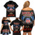 American Samoa Fautasi Family Matching Off Shoulder Short Dress and Hawaiian Shirt Pago Pago Aeto and Iseula o le Moana of Fagatogo Black Color - Polynesian Pride