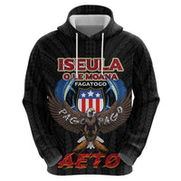 American Samoa Fautasi Hoodie Pago Pago Aeto and Iseula o le Moana of Fagatogo Black Color LT03 - Polynesian Pride