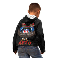 American Samoa Fautasi Kid Hoodie Pago Pago Aeto and Iseula o le Moana of Fagatogo Black Color LT03 - Polynesian Pride