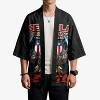 American Samoa Fautasi Kimono Pago Pago Aeto and Iseula o le Moana of Fagatogo Black Color LT03 - Polynesian Pride
