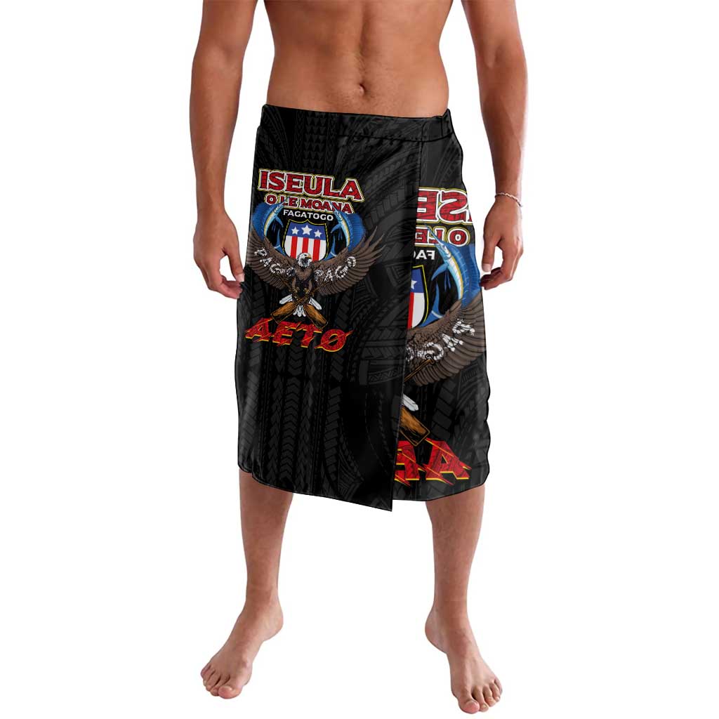 American Samoa Fautasi Lavalava Pago Pago Aeto and Iseula o le Moana of Fagatogo Black Color LT03 Black - Polynesian Pride