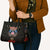 American Samoa Fautasi Leather Bag Pago Pago Aeto and Iseula o le Moana of Fagatogo Black Color - Polynesian Pride