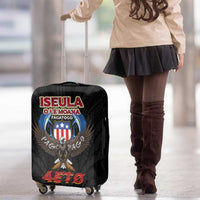 American Samoa Fautasi Luggage Cover Pago Pago Aeto and Iseula o le Moana of Fagatogo Black Color LT03 - Polynesian Pride