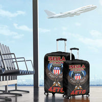 American Samoa Fautasi Luggage Cover Pago Pago Aeto and Iseula o le Moana of Fagatogo Black Color LT03 - Polynesian Pride